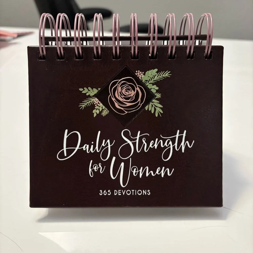 Spiral Devotional Book with Floral Design